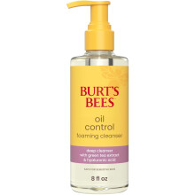 Burt's Bees Oil Control Foaming Cleanser; For Oily Skin; Safe for Sensitive Skin; Includes Green Tea Extract and Hyaluronic Acid; 8 Fl. Oz.