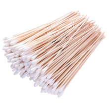 Unsterile Wattestäbchen für schwer erreichbare Stellen, Holzgriffe mit saugfähigen Spitzen zur Waffenreinigung und zum Auftragen von Make-up, 5