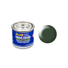 Revell Silk Dark Green (RAL 6020) Email Colour Enamel 14ml Model Paint No.363