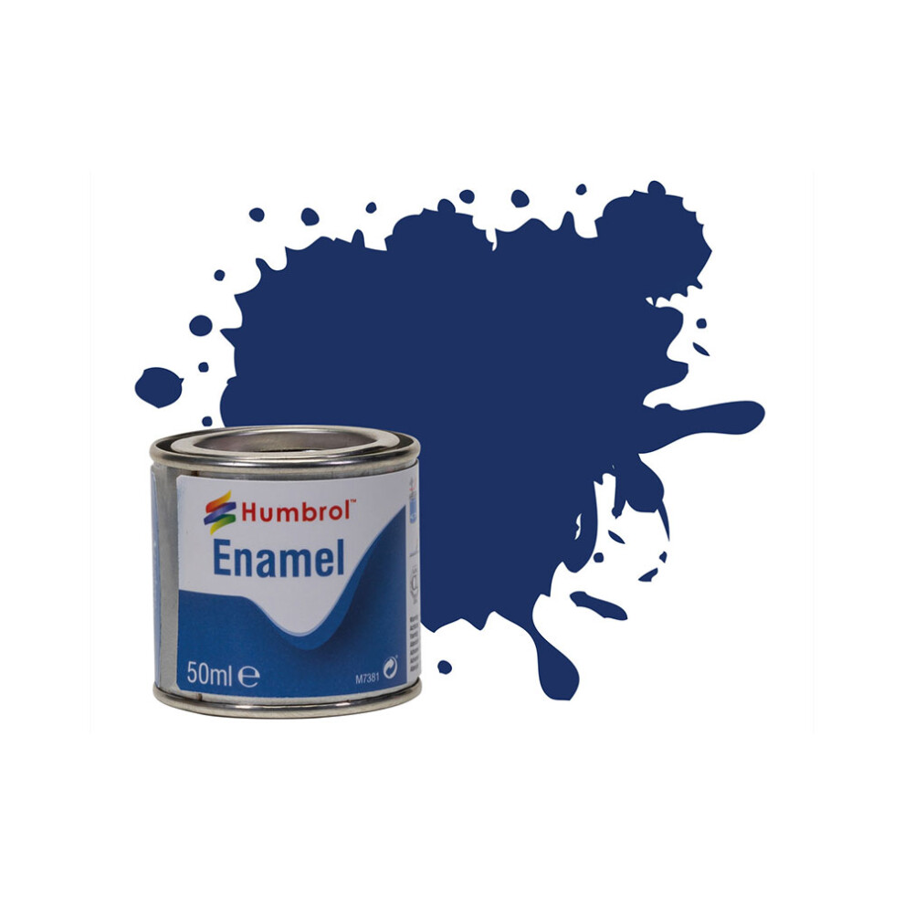 Humbrol 50Ml Enamel Paint Tinlet - No 15 Midnight Blue Gloss Model Kit Paint