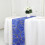 Geometric Polyester Table Runner 12 x 108 in Royal Blue 2