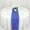 Geometric Polyester Table Runner 12 x 108 in Royal Blue 3