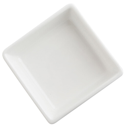 White Ceramic Serving Bowl 9 x 9 x 3 cm 2
