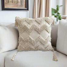 Boho-koristetyynyn päällinen 17x17 raidallinen pehmeä nylon-elastaani