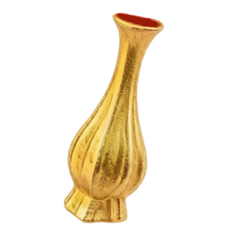 Miniatur-Vasenbrosche aus robuster Legierung,-Goldfarben