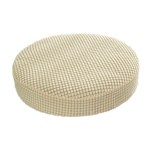 Housse de tabouret en polyester pour assises rondes de 28 à 38 cm.
