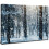 Talvimetsä canvas-taulu, mustavalkoinen lumimaisema 1
