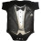 Spiral - TUXED - Baby Sleepsuit Black 1