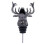 Verseur à décanter vintage en forme de cerf, noir 1