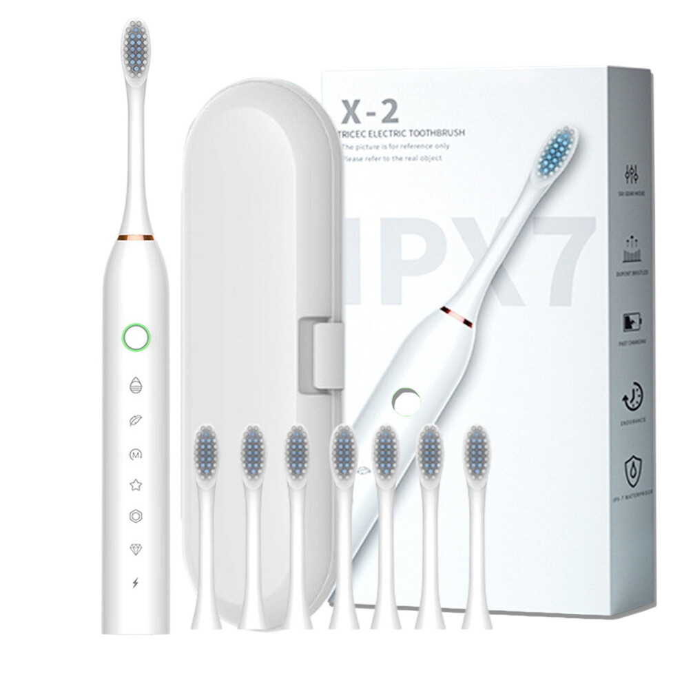 YiFudd Electric Toothbrush for Adults, IPX7, 6 Modes, 8