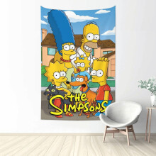 Simpsonit-animoitu seinävaate