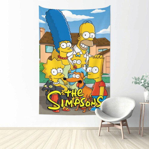 Simpsonit-animoitu seinävaate