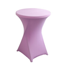 Polyester Spandex Round Tablecloth 77cm Dia x 107cm H