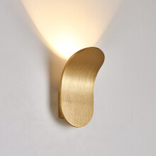 Applique murale moderne à DEL orientée vers le haut, aluminium brossé, 5 W