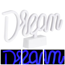 Neónová LED nočná lampa s písmenom DREAM