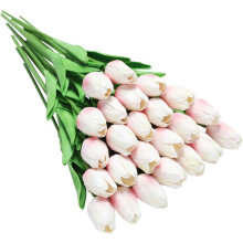 Rózsaszín műtulipánok – Igazi érintés, 10 db, 34 cm
