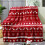Stijggn kerstplaid, rood, 100x150cm 1