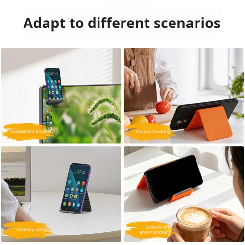 Foldable Stand For Various Smartphones Easy Carry-Orange 2