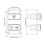 Marine Toilet Toggle Switches Panel ABS Plastic Compact Size 3