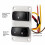 Marine Toilet Toggle Switches Panel ABS Plastic Compact Size 6
