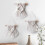 Mini tenture murale en macramé en coton beige 1