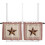 Κουρτίνες Tier Rustic Farmhouse Red Buffalo Plaid 24 ίντσες 2 1