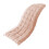 Coussin de sol en velours côtelé capitonné rose 100 x 40 cm 1