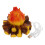 Lampe de feu de camp factice avec effet de flamme simulée 1