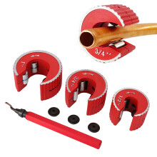 Rotes Rohrabschneider-Set 1/2 3/4 1 Zoll, Ø 2,7 Zoll