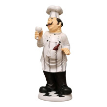 Figurine de chef en résine pour décoration de cuisine (1 pièce)