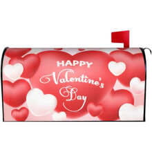 Magnetischer Briefkastenüberzug zum Valentinstag, 53 x 46 cm, Rosa-Rotes Herz