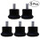 Roulettes de chaise en PU noir – Lot de 5 1