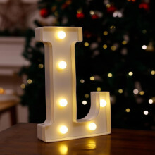 LED světla s abecedou – vánoční dekorace na baterie