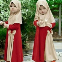 Robe musulmane pour filles avec hijab – Robe arabe longue