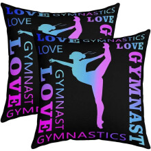 Wendbare Kissenbezüge für Gymnastikkissen, 40 x 40 cm, Neonblau