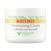 Burt's Bees Sensitive Moisturizing Cream, With Aloe Vera and Rice Milk, 98.8 Percent Natural Origin Skin Care, 3 oz. Package