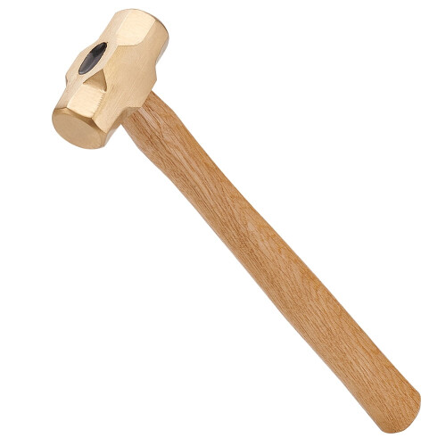 Messinghammer mit Holzgriff, Antikweiß, 1 Stück
