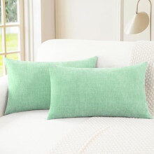 Housses de coussin en chenille 50 x 50 cm (lot de 2)
