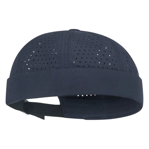 Adjustable Ventilated Headwear Fast Drying Running-Navy Blue