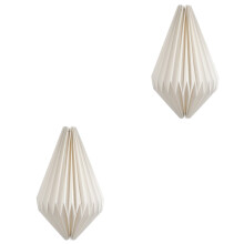Abat-jour en papier blanc pour ampoules E27 – 45 cm