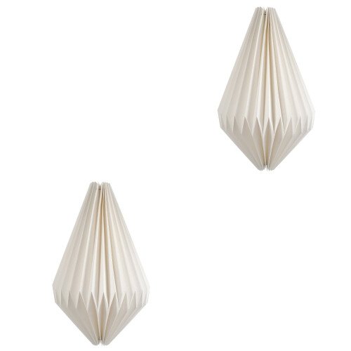 Abat-jour en papier blanc pour ampoules E27 – 45 cm