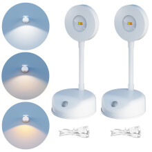 Lot de 2 lampes LED pour tableaux, rechargeables sans fil, 3 couleurs