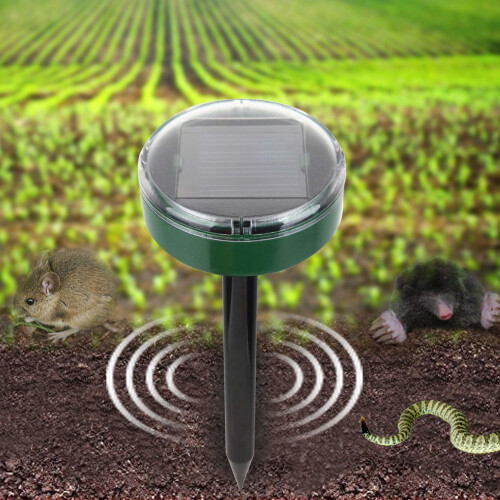 Ultrasonic mole shocker / pest scare with solar cell 2-pack 1