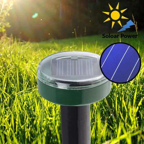 Ultrasonic mole shocker / pest scare with solar cell 2-pack 2