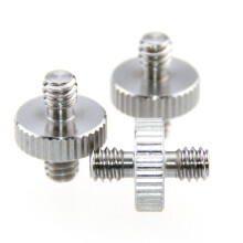 3Pcs 1/4inch Thread Adapter Screw Male to Male For Camera Tripod