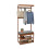 Bamboo Coat Rack and Bench with Storage Shelves 1