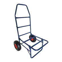 Folding Transport Trolley, 80kg Capacity, Steel, Pneumatic Tyres