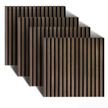 Acoustic Wall Panels, 60x60cm, Set of 4, Wood Veneer