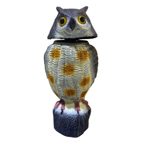 Bird Deterrent Owl Decoy with Wobbling Head