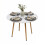 Round Dining Table with Bamboo Legs - Seats 4 1